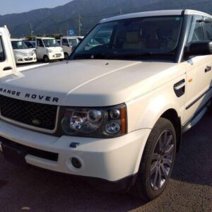 2008 Land Rover Range Rover Sport white gasoline used car Japan export