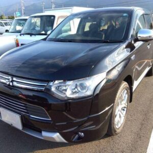 2013 Mitsubishi Outlander Phev black gasoline used car Japan export