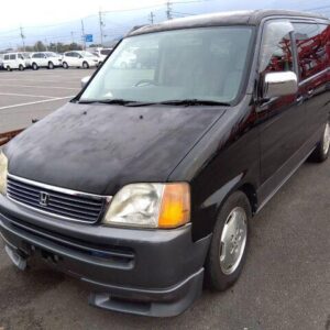 1996 Honda Stepwagon black gasoline used car Japan export