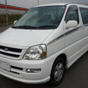 2000 Toyota Touring Hiace white diesel used car Japan export