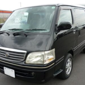 1999 Toyota Hiace Wagon black diesel used car Japan export