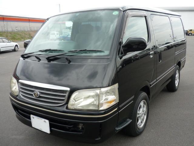 Ref:AUX-21741364 TOYOTA HIACE WAGON 1999 1 1999 Toyota Hiace Wagon black diesel used car Japan export