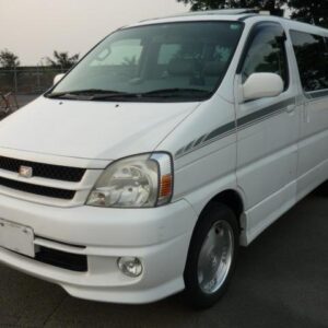 2001 Toyota Touring Hiace white diesel used car Japan export