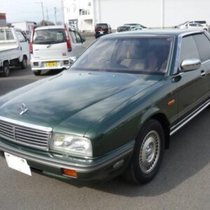 1990 Nissan Cedric Cima green gasoline used car Japan export