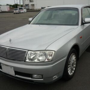 2002 Nissan Cedric silver gasoline used car Japan export