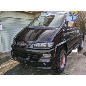 2001 Mitsubishi Delica Space Gear black gasoline used car Japan export