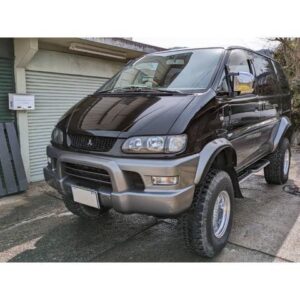 1998 Mitsubishi Delica Space Gear black gasoline used car Japan export