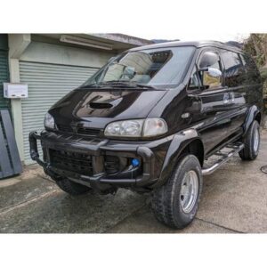1997 Mitsubishi Delica Space Gear black diesel used car Japan export