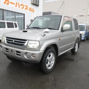 2004 Mitsubishi Pajero Mini silver gasoline used car Japan export