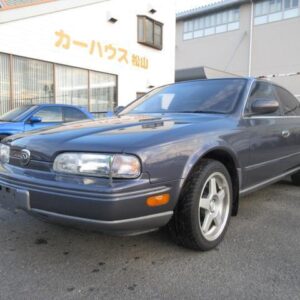 1990 Nissan Infiniti Q45 blue gasoline used car Japan export