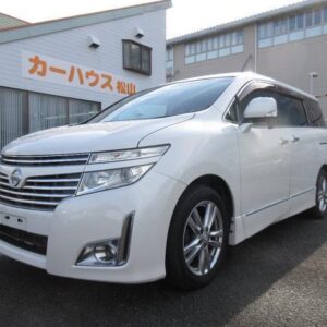 2010 Nissan Elgrand pearl gasoline used car Japan export