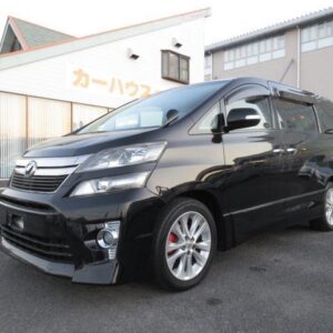 2009 Toyota Vellfire black gasoline used car Japan export