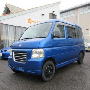 2006 Honda Vamos Hobio blue gasoline used car Japan export