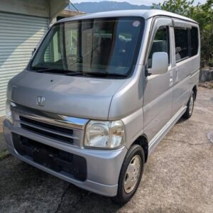 2002 Honda Vamos silver gasoline used car Japan export