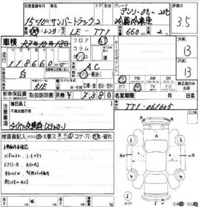 Ref:AUX-21741834 SUBARU SAMBAR TRUCK 2003 9 Ref:AUX-21741834 SUBARU SAMBAR TRUCK 2003 - Image 9