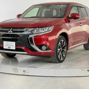 2015 Mitsubishi Outlander Phev red hybrid used car Japan export