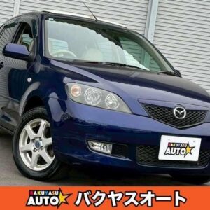 2003 Mazda Demio blue gasoline used car Japan export