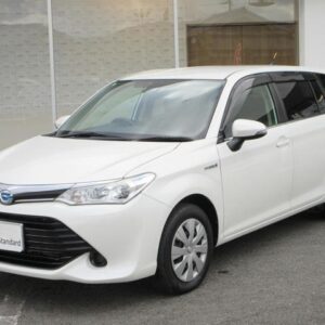 2015 Toyota Corolla Fielder pearl hybrid used car Japan export