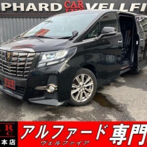 2017 Toyota Alphard black gasoline used car Japan export