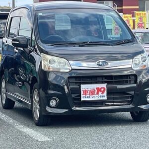 2011 Subaru Stella black gasoline used car Japan export