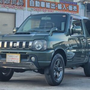 2014 Suzuki Jimny green gasoline used car Japan export