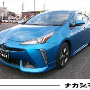 2019 Toyota Prius blue gasoline used car Japan export