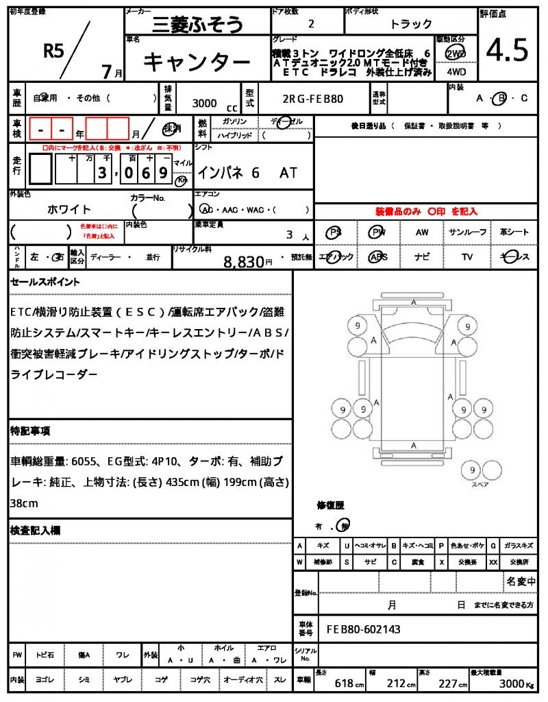 Ref:AUX-21848880 MITSUBISHI FUSO CANTER 2023 - Image 21