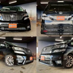 2011 Toyota Vellfire black gasoline used car Japan export