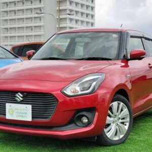 2017 Suzuki Swift red hybrid used car Japan export