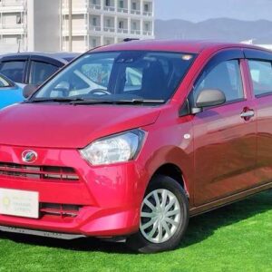 2018 Daihatsu Mira E:S red gasoline used car Japan export
