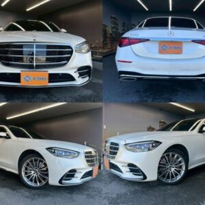 2022 Mercedes Benz S-Class white gasoline used car Japan export