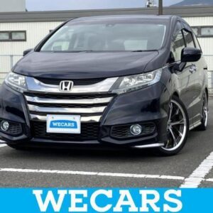 2017 Honda Odyssey Hybrid black hybrid used car Japan export