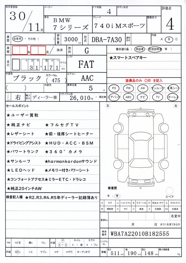 Ref:AUX-21984300 BMW 7 SERIES 2018 - Image 21