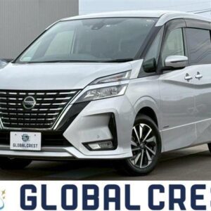 2019 Nissan Serena silver gasoline used car Japan export