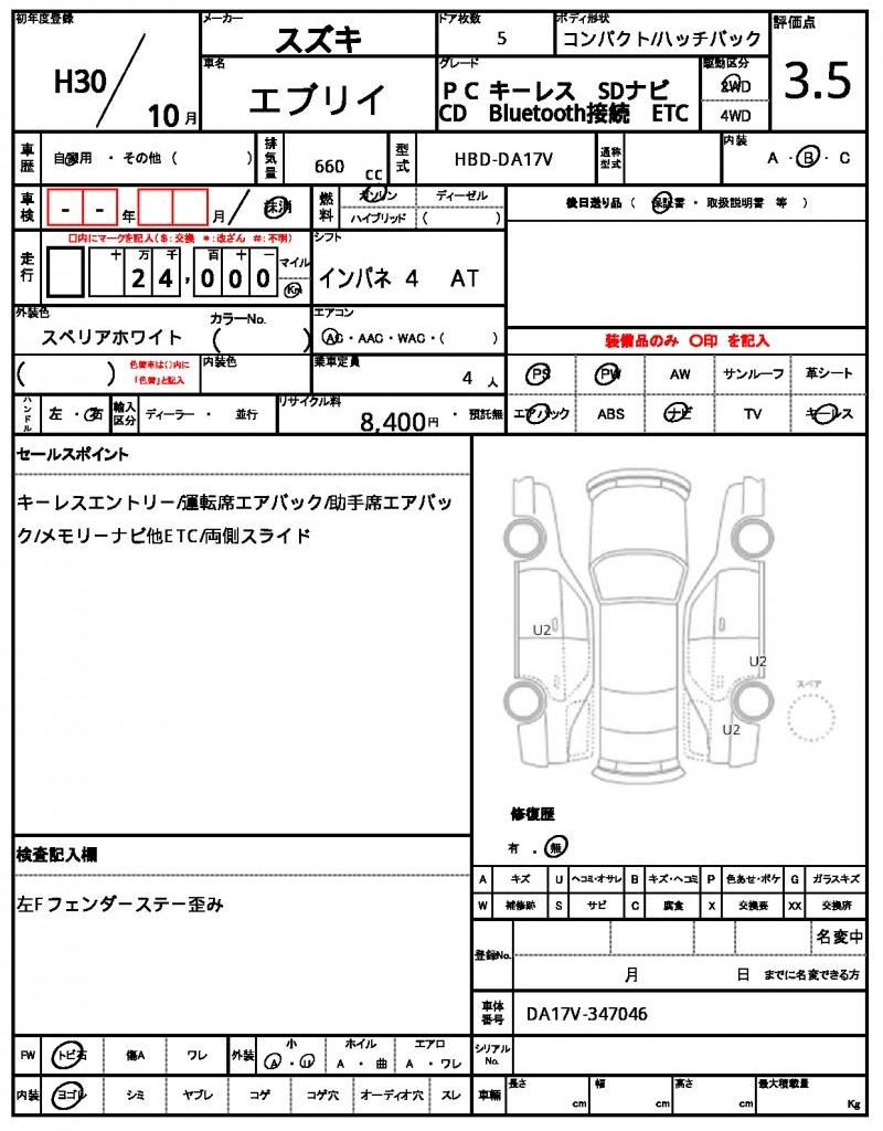 Ref:AUX-22044996 SUZUKI EVERY 2018 - Image 21