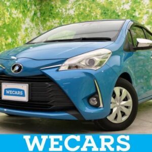 2017 Toyota Vitz blue gasoline used car Japan export