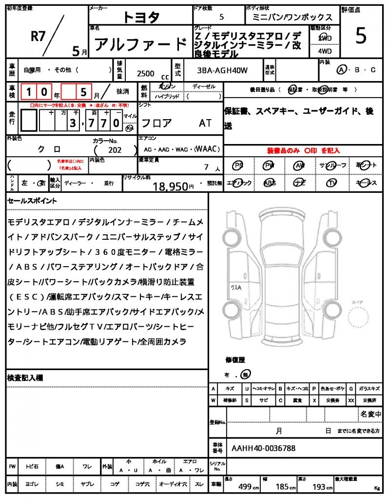 Ref:AUX-22145378 TOYOTA ALPHARD 2025 - Image 21