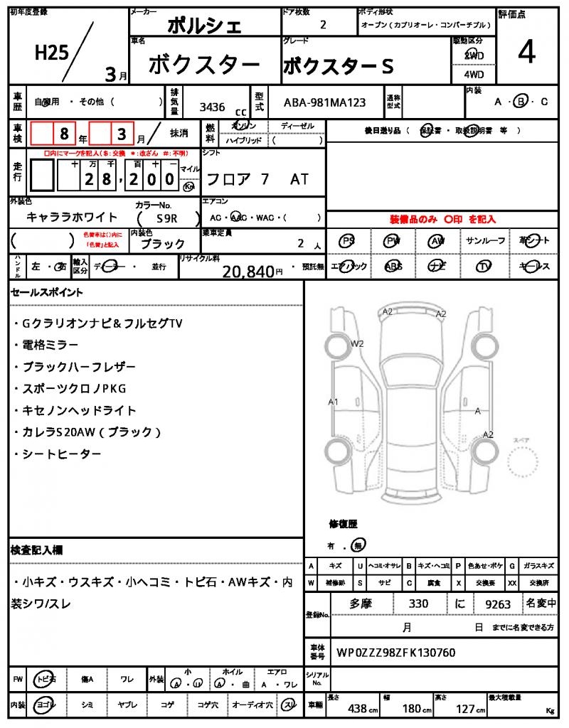Ref:AUX-22224840 PORSCHE BOXSTER 2013 - Image 13
