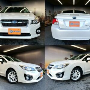 2013 Subaru Impreza G4 white gasoline used car Japan export