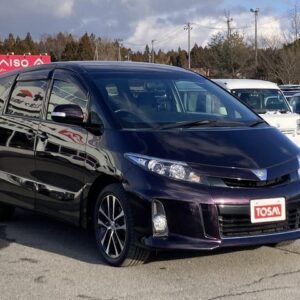 2015 Toyota Estima red gasoline used car Japan export