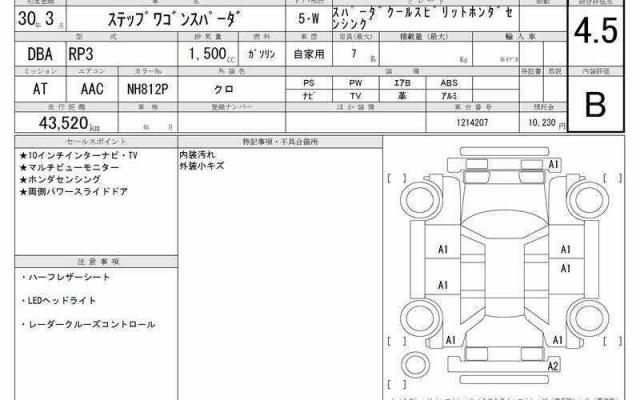 Ref:AUX-22340058 HONDA STEPWAGON SPADA 2018 - Image 6