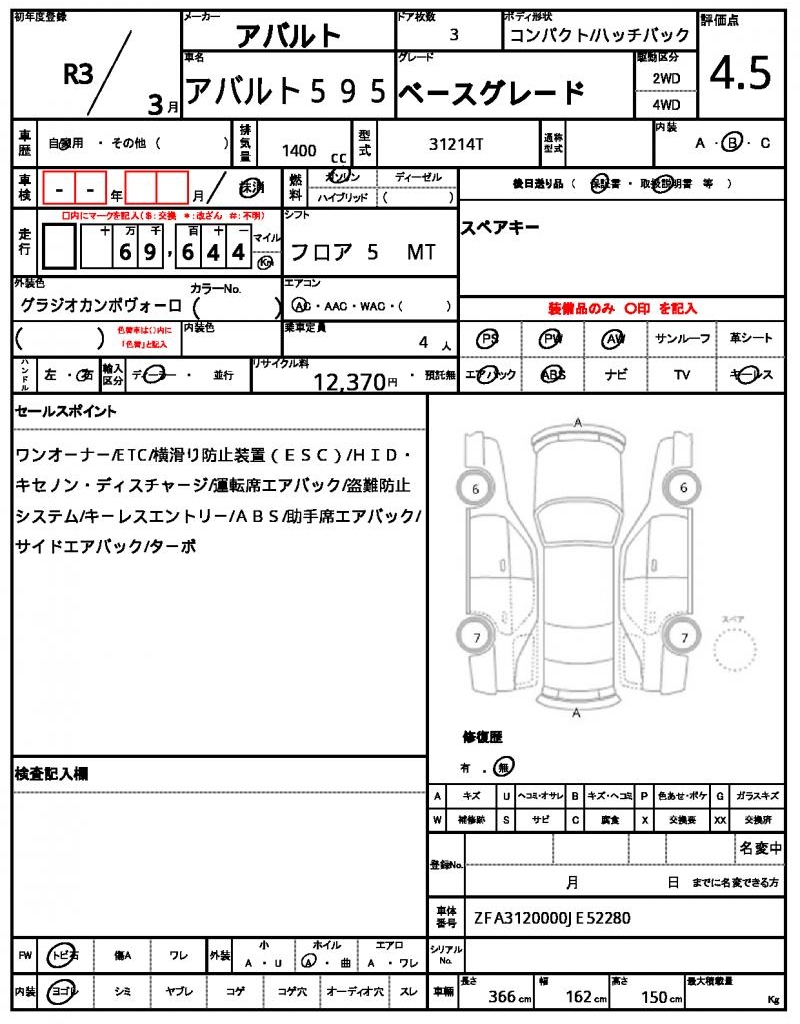 Ref:AUX-22352602 ABARTH ABARTH 595 2021 - Image 21