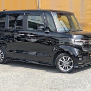 2021 Honda N-Box black gasoline used car Japan export