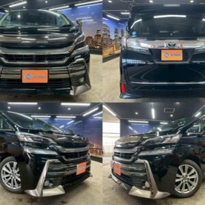 2015 Toyota Vellfire black gasoline used car Japan export