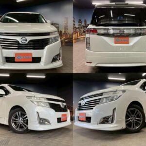 2012 Nissan Elgrand pearl gasoline used car Japan export