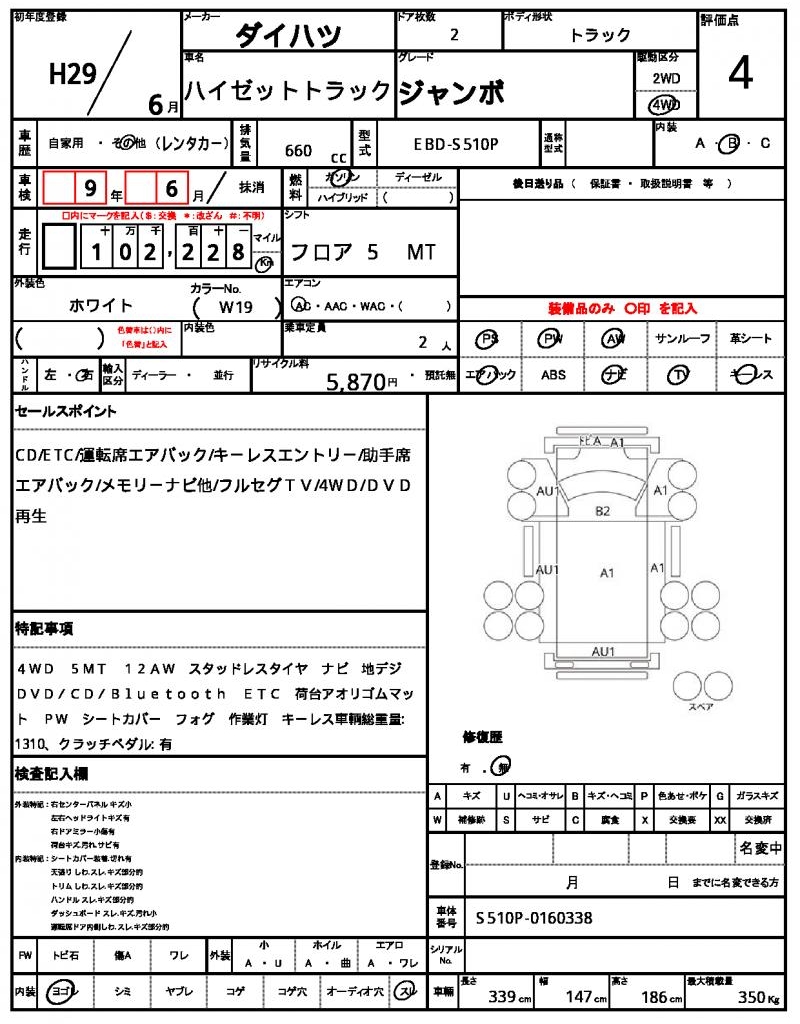 Ref:AUX-22405985 DAIHATSU HIJET TRUCK 2017 - Image 21