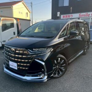 2024 Toyota Alphard Hybrid black gasoline used car Japan export