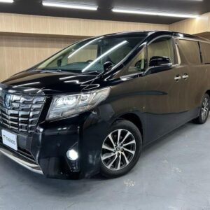 2015 Toyota Alphard black gasoline used car Japan export