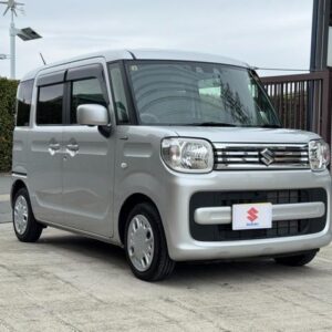 2023 Suzuki Spacia silver hybrid used car Japan export