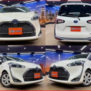 2019 Toyota Sienta pearl gasoline used car Japan export